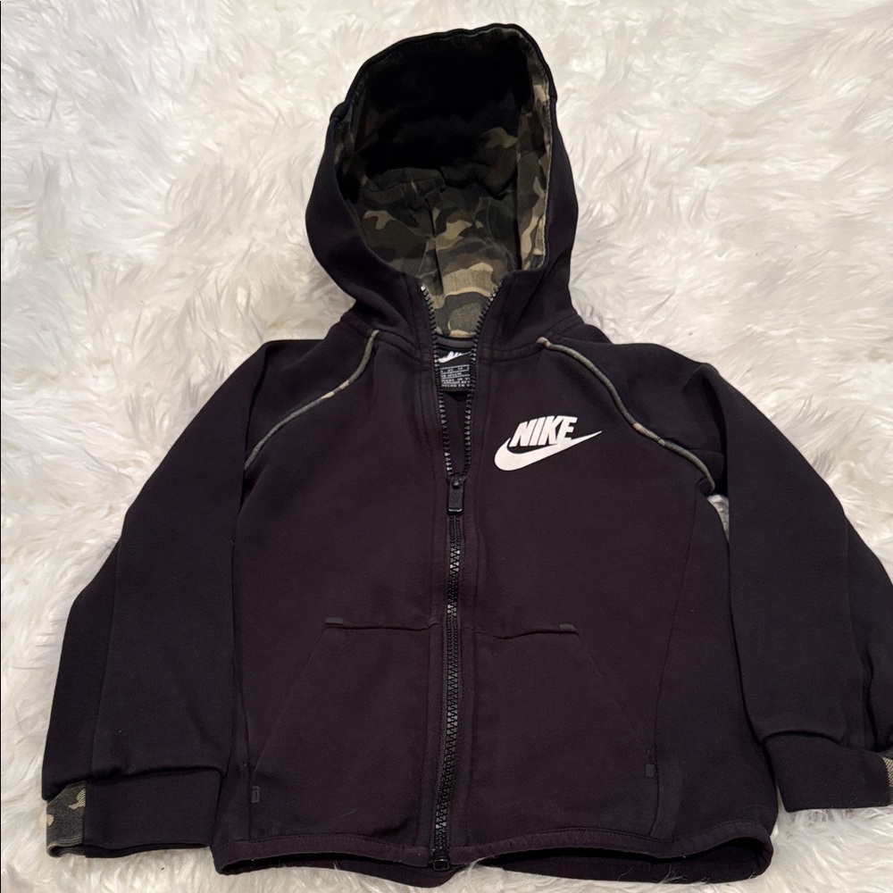 Nike Black Jacket with Camo Interior